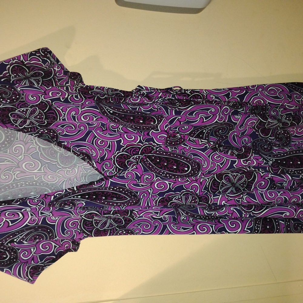 Purple Paisley Dress